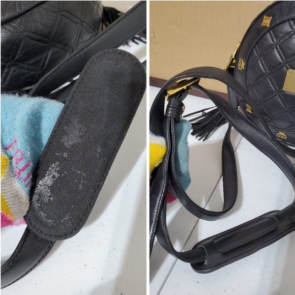 MCM ROUND QUILTED TASSEL CROSSBODY BAG - Picture 7 of 9